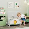 Coffre à jouets avec couvercle, Charnières de sécurité et poignées rainurées, Organisateur de rangement pour jouets pour enfants, Salon, Salle de jeux, Vert