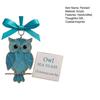 Handcrafted Bird Ornament with Blessing Card Unique Coastal-Inspired Bird Decoration for Christmas Tree And Home Artistic Bird Keepsake