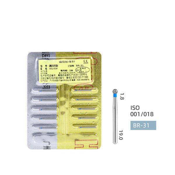 

Высококачественный многослойный комплект круглых боров FG с золотыми бриллиантами для высокоскоростного наконечника BR-31