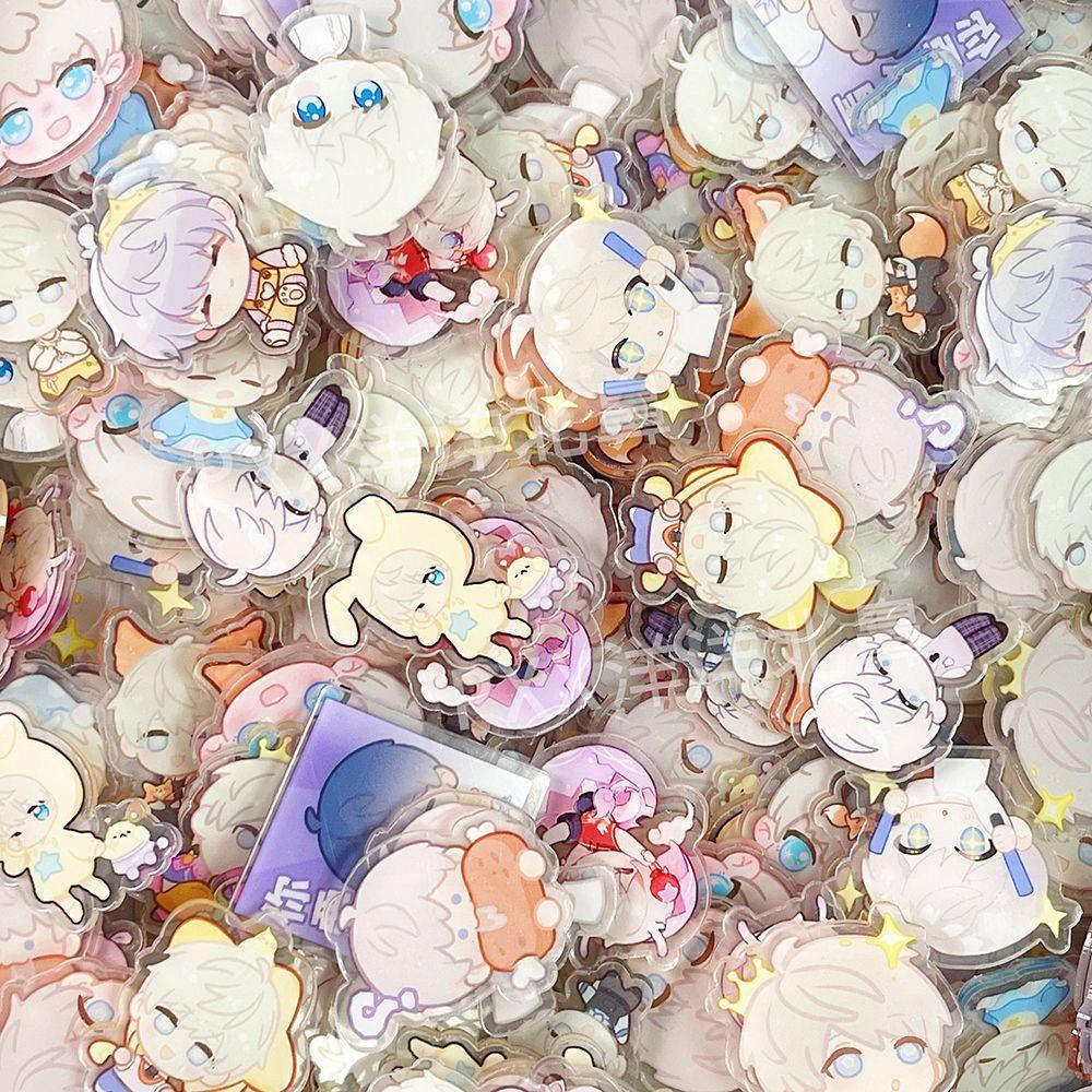 1/2/4CM Love and Deepspace 99-200Pcs Acrylic Sheet Sylus Rafayel Zayne Xavier Caleb Coin Wish Scroll Anime Distribution Fan Gift