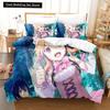 3D Anime Seirei Gensouki Bedding Set,Duvet Cover Comforter Bed Set Quilt Cover Pillowcase,King Queen Twin Size Boys Girls Adults