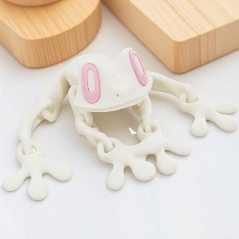 Magnetic Jointed Frog Refrigerator Magnet 3D Printing Articulated Action Figure Night Glow Toy Gift, Refrigerator Sticker