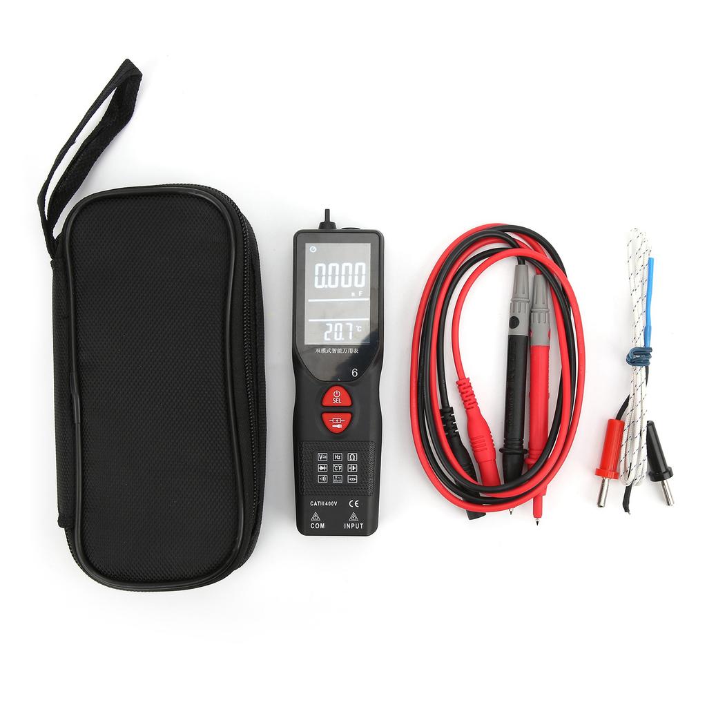 Dual Mode Smart Multimeter Handheld Multifunction Digital DCAC Voltage Meter Detector