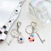 Stylish Beaded Eye Keychain Multifuntional Jewelry Fashion Bag Accessory Portable Key Holder Haloween Theme Key Ornament