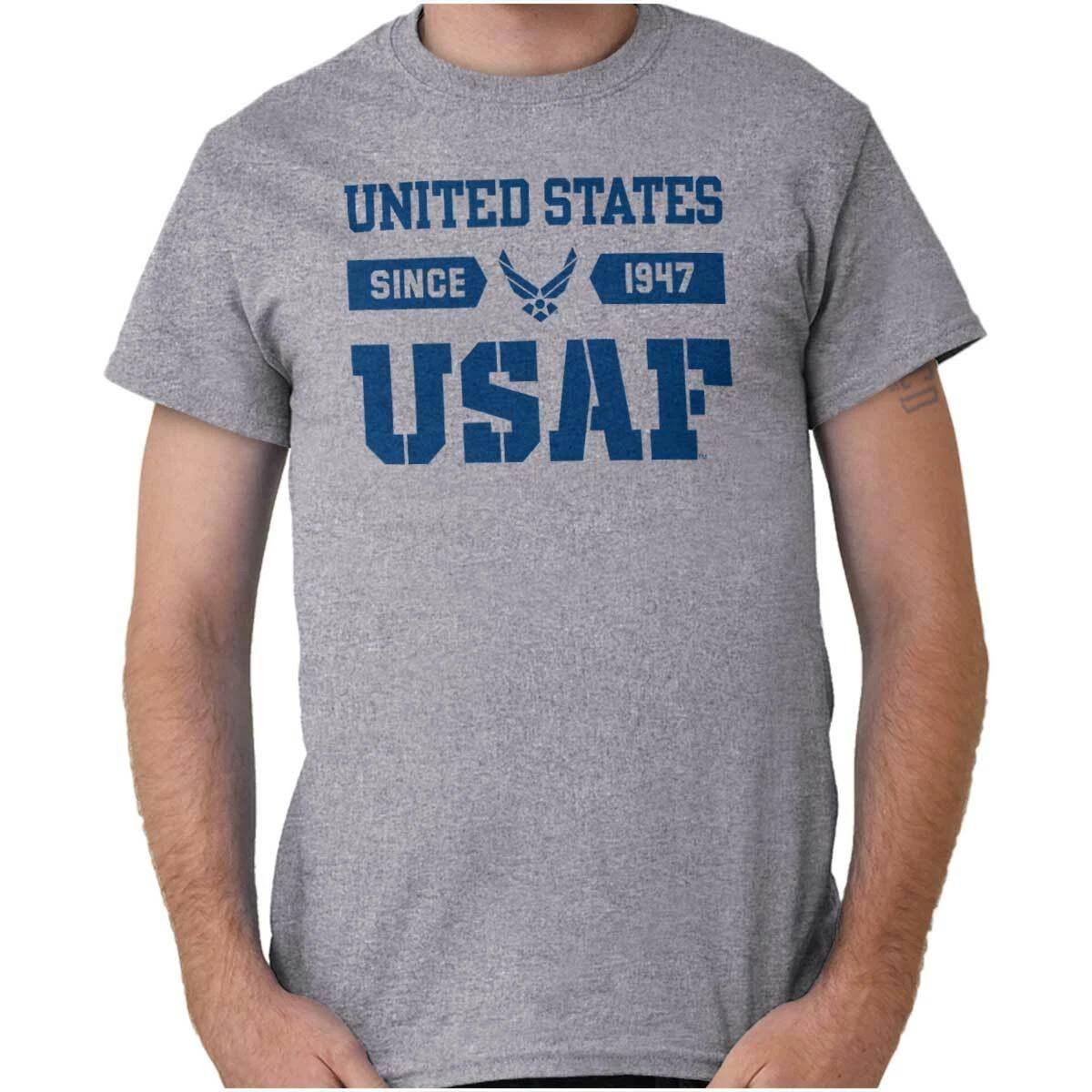 United States Air Force Military USAF Logo Womens or Mens Crewneck T Shirt Tee XXXL