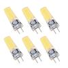 6PCS GY6.35 Bulb 5W COB Light Bulb 500lm Silicone Ceiling Lamp Bulb for Living Room