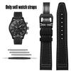 Nylon Rubber Watch Strap For IWC Pilot Spade A Mark 18 Portuguese Blue Band FOLDING CLASP Canvas Men's Watch Chain 20MM Bracelet