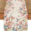 Spring Watercolor Flower Table Runner - Indoor/Outdoor Dining & Home Decor