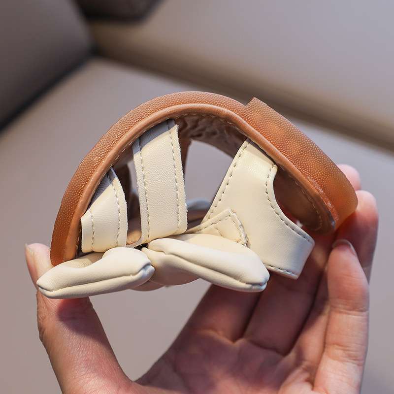 Girls sandals 2025 summer new soft-soled children's shoes bow non-slip beach shoes little girl princess sandals
