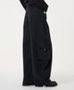 UNKNOWN PLANET Curved Cargo Cotton Pants Black