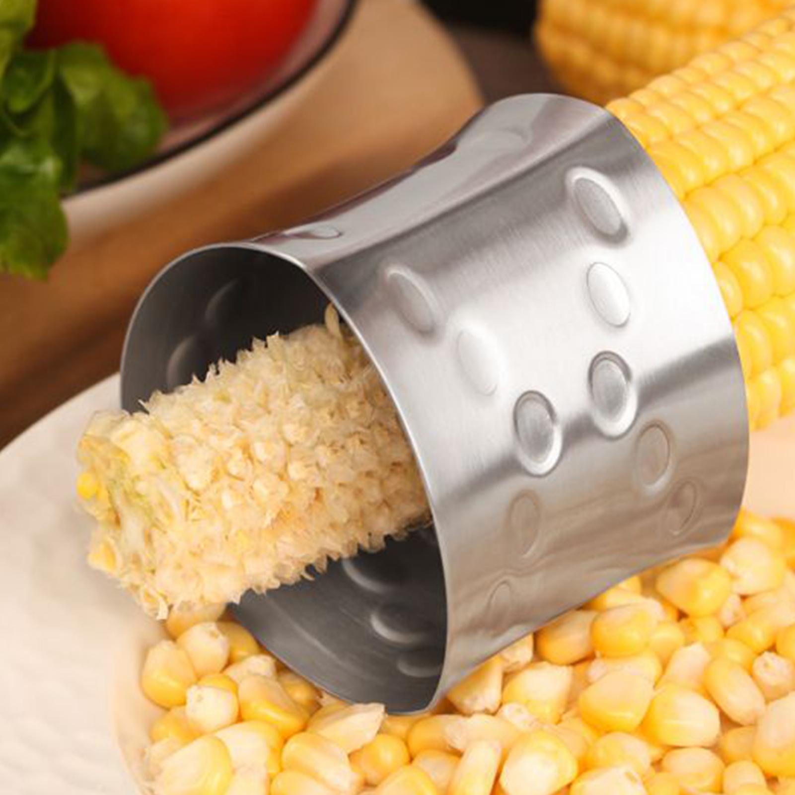 Corn Cob Stripper Stainless steel corn thresher Stainless Steel Corn Cutter Peeler Tool Non Slip Stripper Sheller kitchen gadget China Mainland