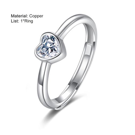 Paar Knöchelring Set Strass Herzform Öffnung Passendes Paarring Set Geburtstagsgeschenk