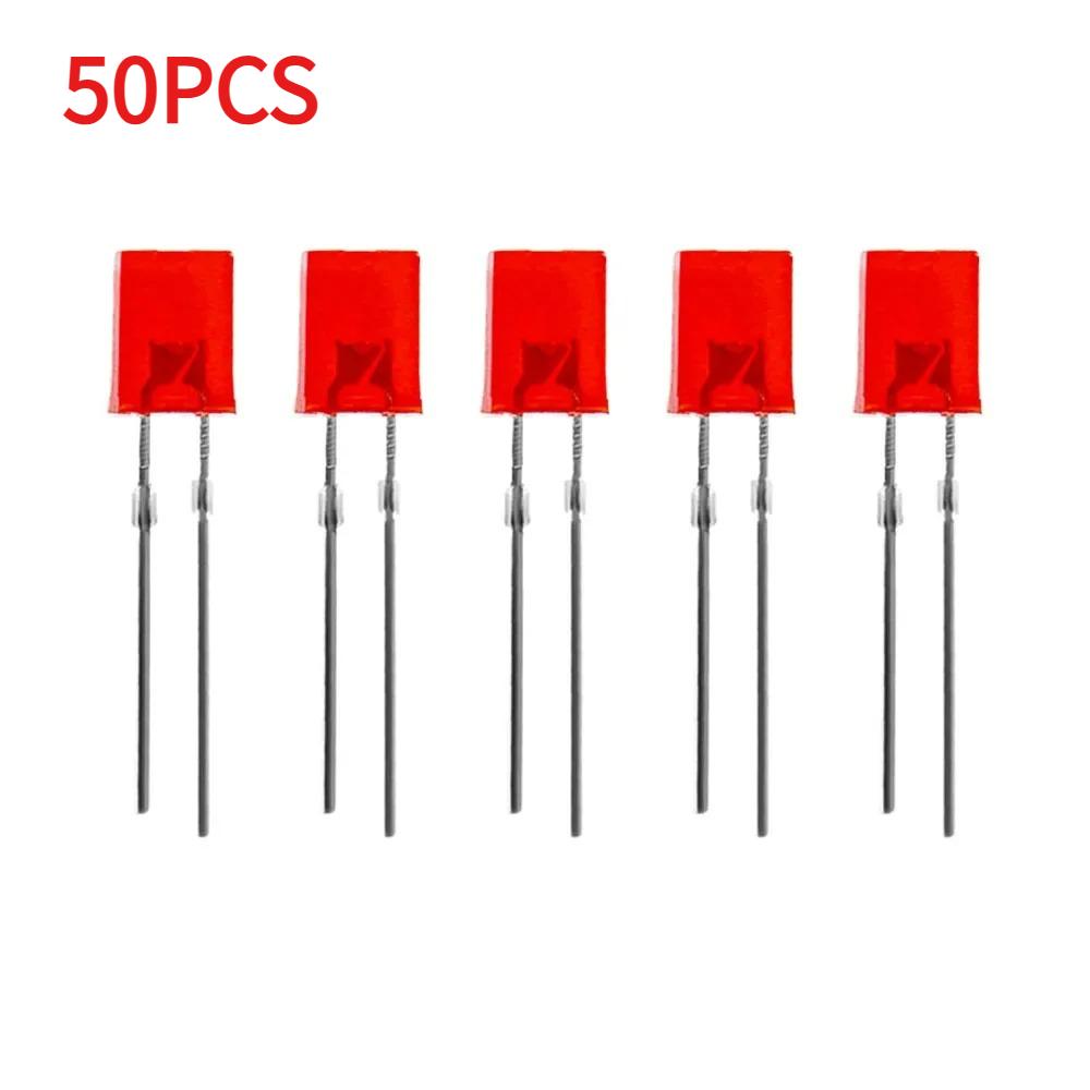 50/100pcs 2x5x7mm Diode LED Square 5-Color 2*5*7mm Light-Emitting Diode LED Kit for DIY Electronic