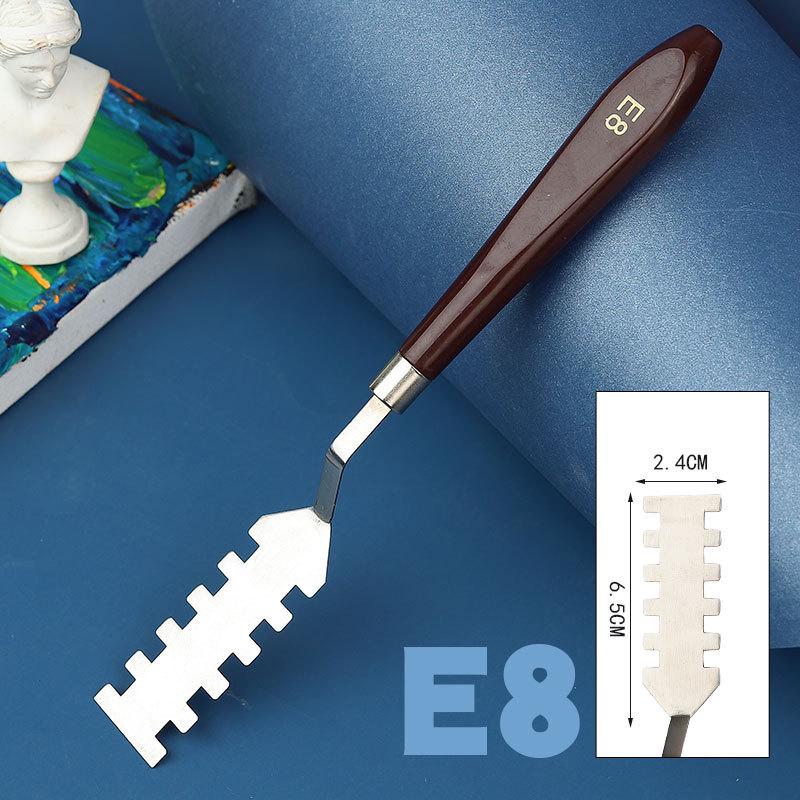 Irregular Shape Palette and Scraper Art Knife for Oil, Acrylic, and Gouache Painting
