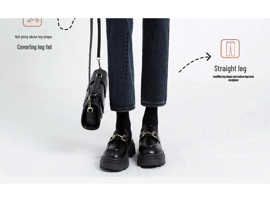 Women's Fleece-Lined High Waist Slim Fit Jeans for All Seasons