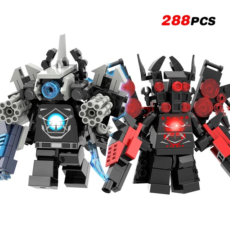 Nouvelles Figurines d'Action Multi-Articulées Skibidi Toileted TVman Blocs de Construction Modèle TVman Speakerman Cameraman Jouets pour Cadeau d'Enfant