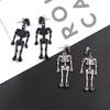 Skeleton Robot Earrings Punk Gothic Drop Dangle Earrings Halloween Jewelry Gifts