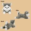Rowaica Corgi Plüschtier Körperkissen, Hunde-Merchandise, Kissen, Geschenk, Flauschig (Dunkelbraun)
