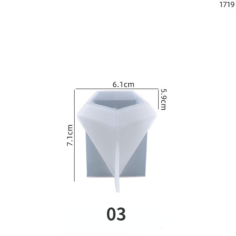 Ring Cone Resin Silicone Molds DIY Rings Holder Pyramid Epoxy Casting Candle Mold Jewelry Display Stand Wedding Decor