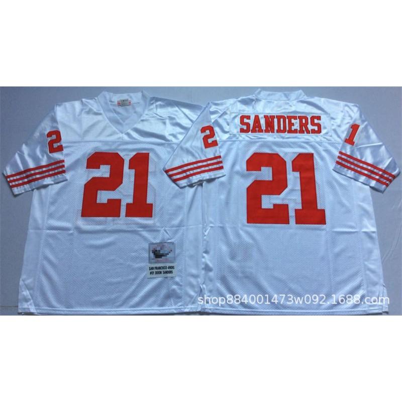 San Francisco 49ers Retro Football Jersey Mens Cotton Blend Training Uniform American Practice Fan Wear