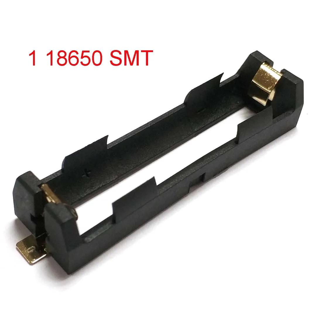

1x2 18650 SMT TMH Паяльное отверстие Держатель батареи 18650 SMD Батарейный отсек Чехол для хранения Контейнер Пауэрбанк с бронзовыми контактами 1 18650 SMT
