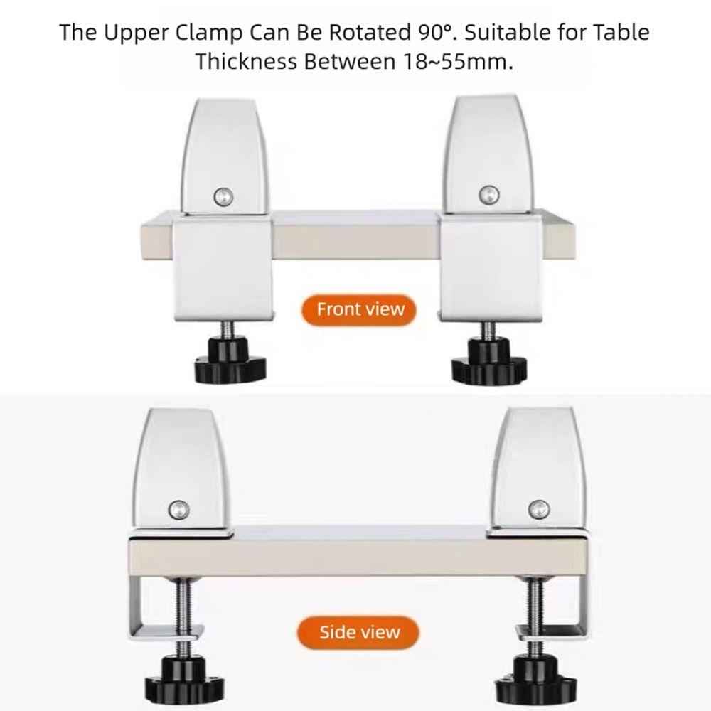 Büro-Schreibtischblende-Clip aus Aluminiumlegierung Multifunktional Verstellbare Glasklemme Möbelzubehör Beschläge Sichtschutz-Clip