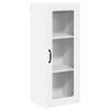 Wall Mounted Glass Cabinet LUCCA White 40 X 31 X 100 Cm Particleboard