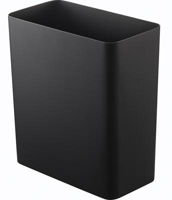 Jitsugyo Trash Can Tower Square Black 2916