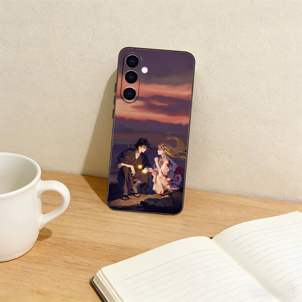 Summer t-Time Rendering Phone Case For Samsung Galaxy A73,A72,A71,A70,A53,A52,A51,Others Soft Black Cover