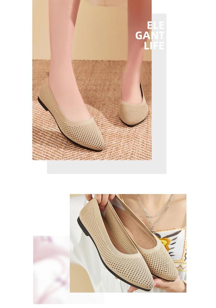 Women's Breathable Summer Flats: Slip-on Casual Shoes for Comfort
