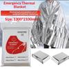 1/3/5Pcs Emergency Blanket Outdoor Survival First Aid Kit Windproof Insulation Lifesaving Pet Foil Thermal Military Rescue Blank