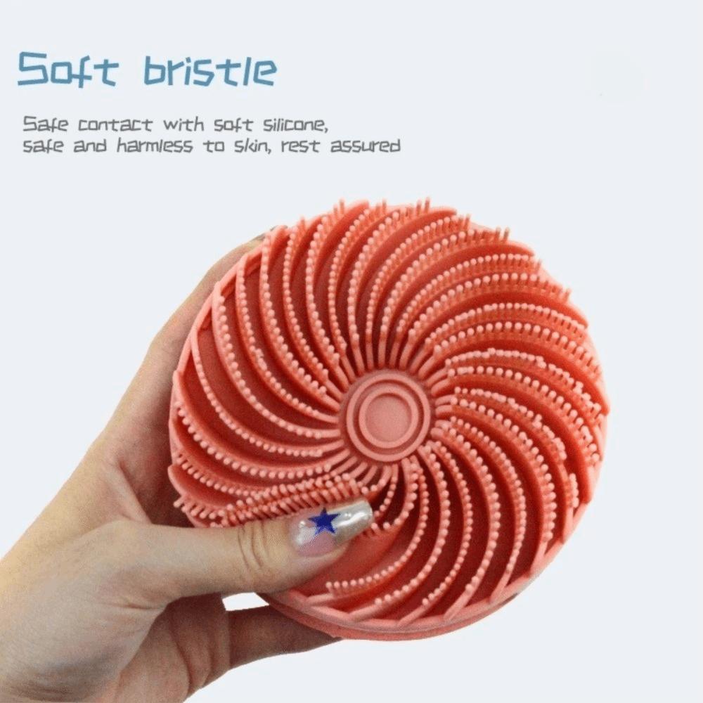 Double-sided Soft Bristle Shower Brush Massage Silicone Body Shampoo Brush Cleaning Multi-functional Bath Brush Mud Removal