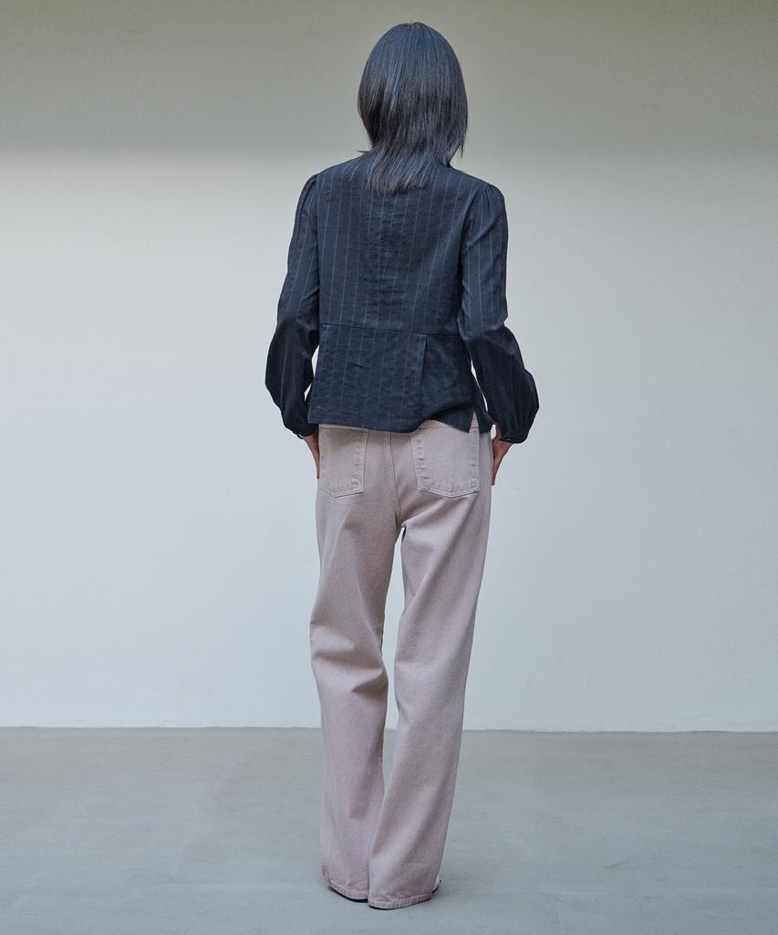 Awi Color-Dyed Straight Denim_Light Pink