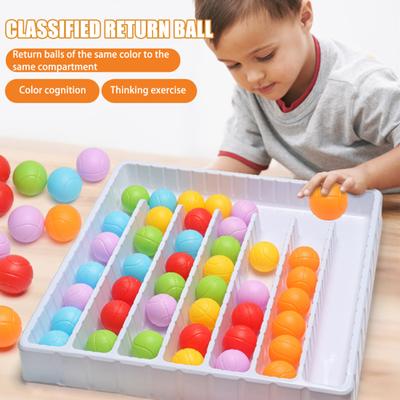 1 Set Kinder Farbball-Sortierspiel Pädagogisches buntes Ballspielzeug für Kleinkinder, Jungen und Mädchen, Farbkognitions- und Denktraining, Mini-Kunststoffball-Kit