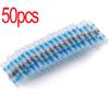 Solder Ring Terminal 50pcs Mount Solder Ring Heat Shrink Intermediate Connection Terminal Heat Shrink Tube Terminal