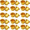 Gold Candle Holders Aluminum Candle Drip Protectors Empty Case  Dining Table Candelabras