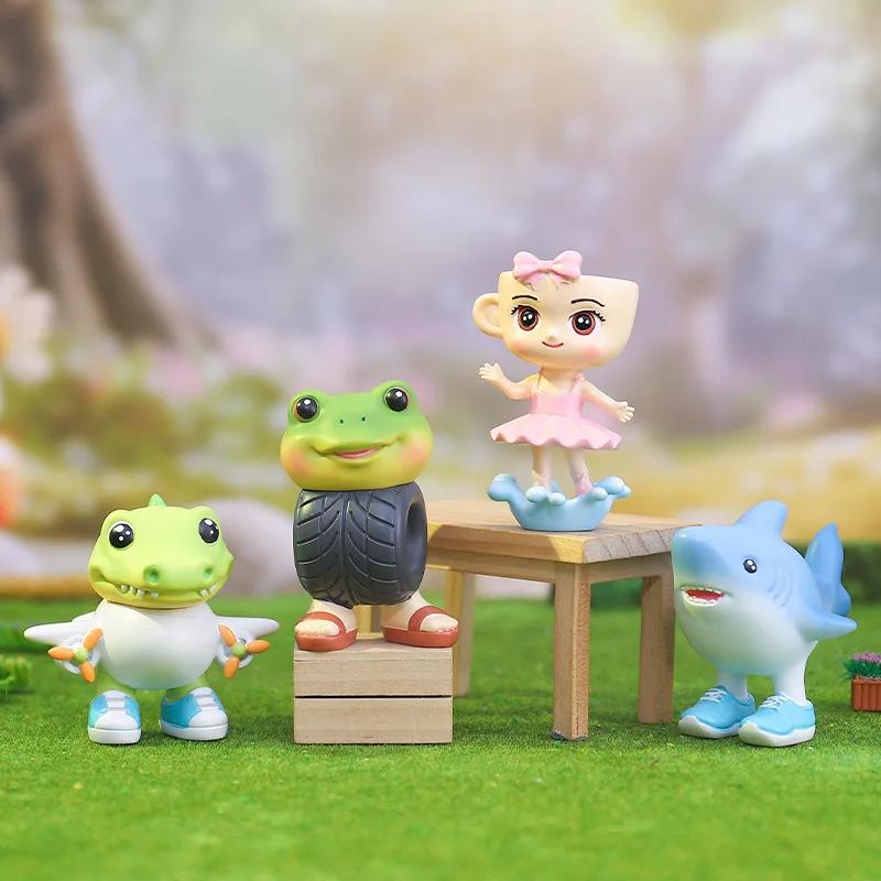 6PCS Creative Mythological Hybrid Beast Blind Box Chinese Myth Series Shanhaijing Table Decoration Festive Gift Desk Ornaments