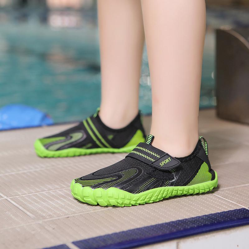 Kid's Quick Dry Water Shoes Boys Girls Barefoot Beach Wading Shoes Breathable Child Swimming Aqua Shoes