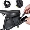 Wasserdichte Fahrrad-Satteltasche mit Gurt Befestigbare Satteltasche Fahrradaufbewahrung mit reflektierendem Streifen für MTB Rennrad Zubehör