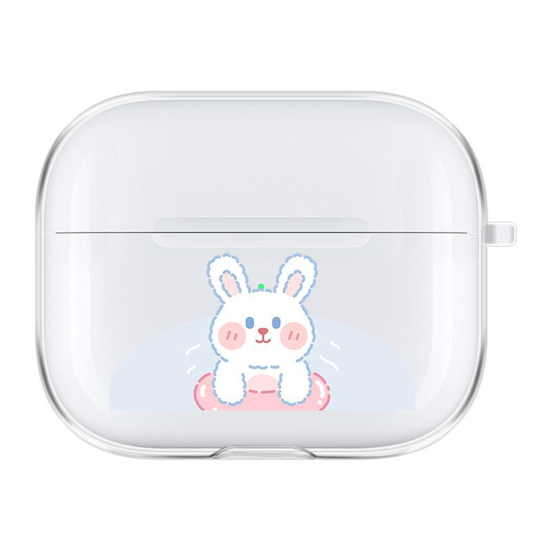 Zhitai Cartoon Rabbit Shell for AirPods Pro: 2nd/3rd Gen Wireless Bluetooth Headset Cover with Lanyard