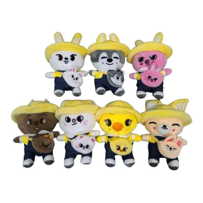 Stray Kids Plush Pendant: Cute SKZ Spring Kindergarten Card Holder Doll