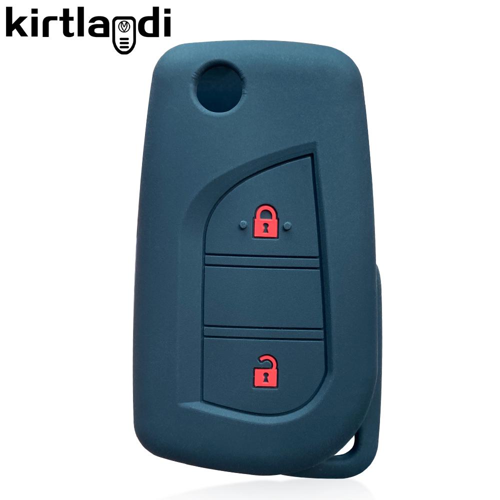 Key Cover Fob for Toyota Corolla Im Aygo Camry Levin Verso Yaris Prius Auris 2014 RAV4 Fortuner II C-HR Car Accessories Keychain