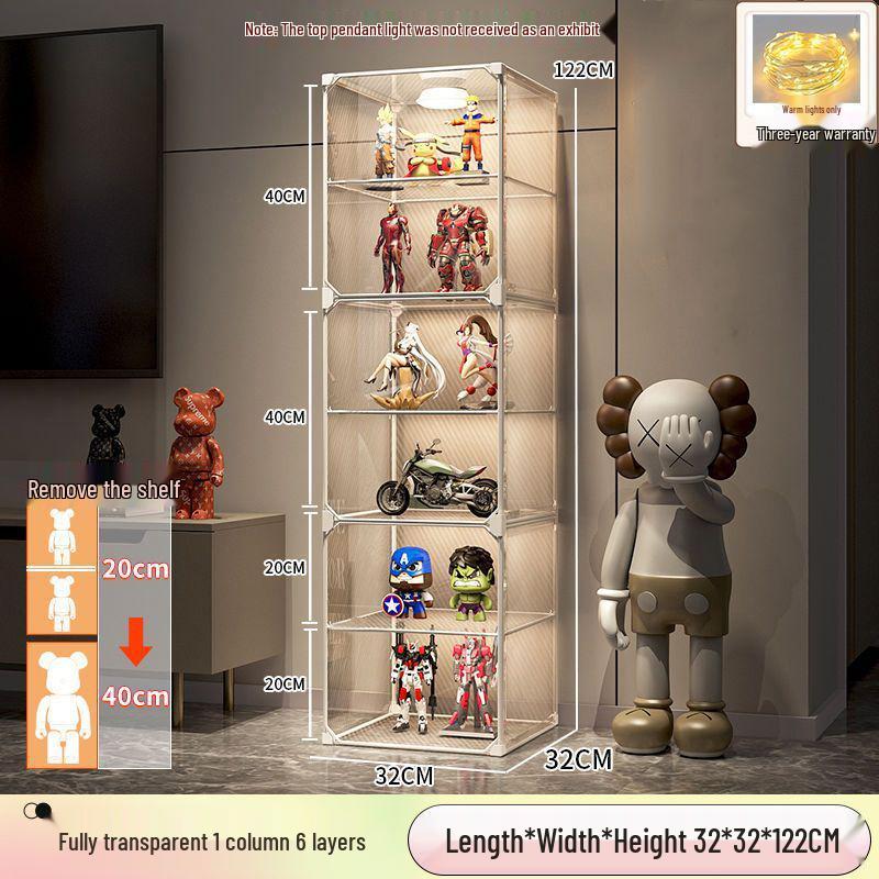 Lego Vitrine: Staubdichtes Transparentes Aufbewahrungsregal für Kleine Ornamente und Spielzeug