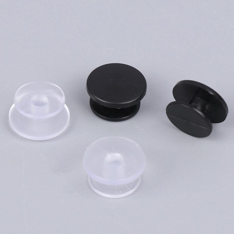 100Pcs Plastic Buckles Ornaments For Shoes Accessories Diy Shoes Buttons Lightweight Buckles Black Clear Buckles Findings