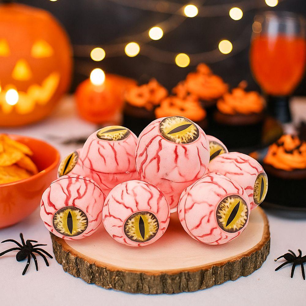 10pcs 5cm Halloween Eyeballs Simulation Halloween Fake Balls Funny Scary Eyeballs  Kids Party