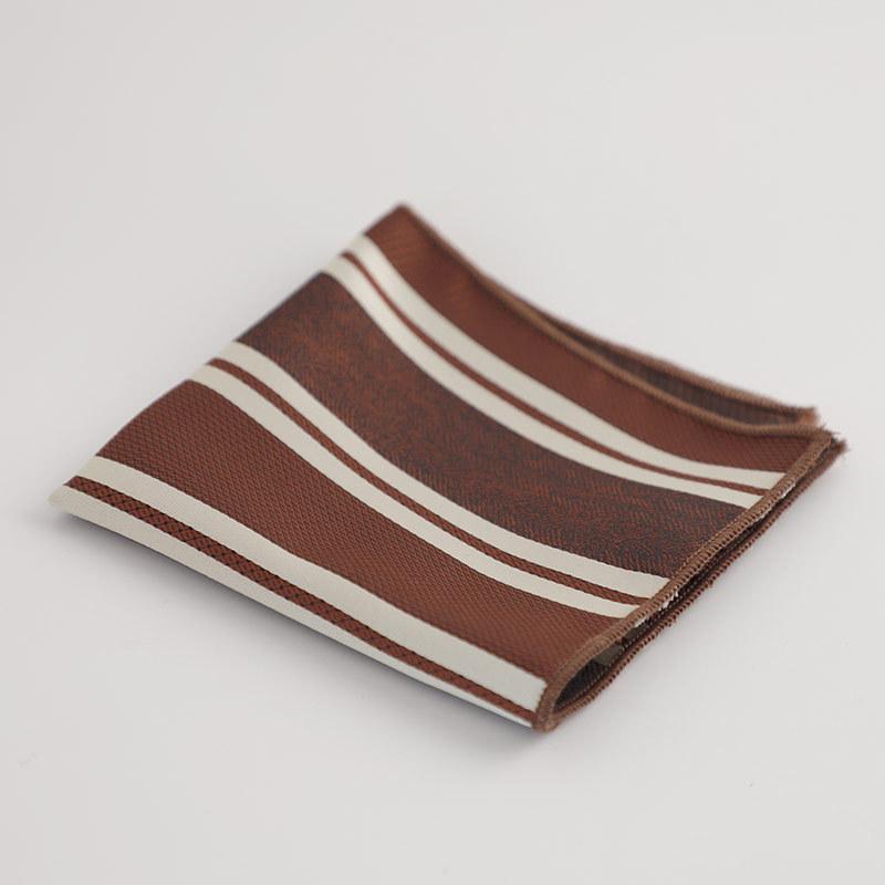 Coffee Can Be Matched with Maillard Suit Pocket Towel Men's Accessories Square Towel Handkerchief Alone 24*24cm
