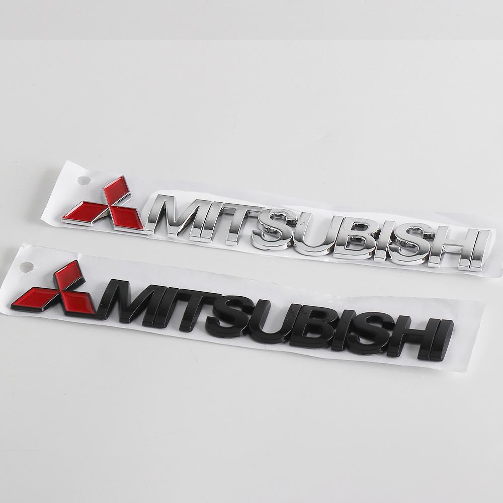 Auto Dekor Aufkleber Hinterer Stoßfänger Emblem Kofferraum Logo Aufkleber Für Mitsubishi Ralliart Lancer Colt Outlander ASX Pajero EX LANCER Cross