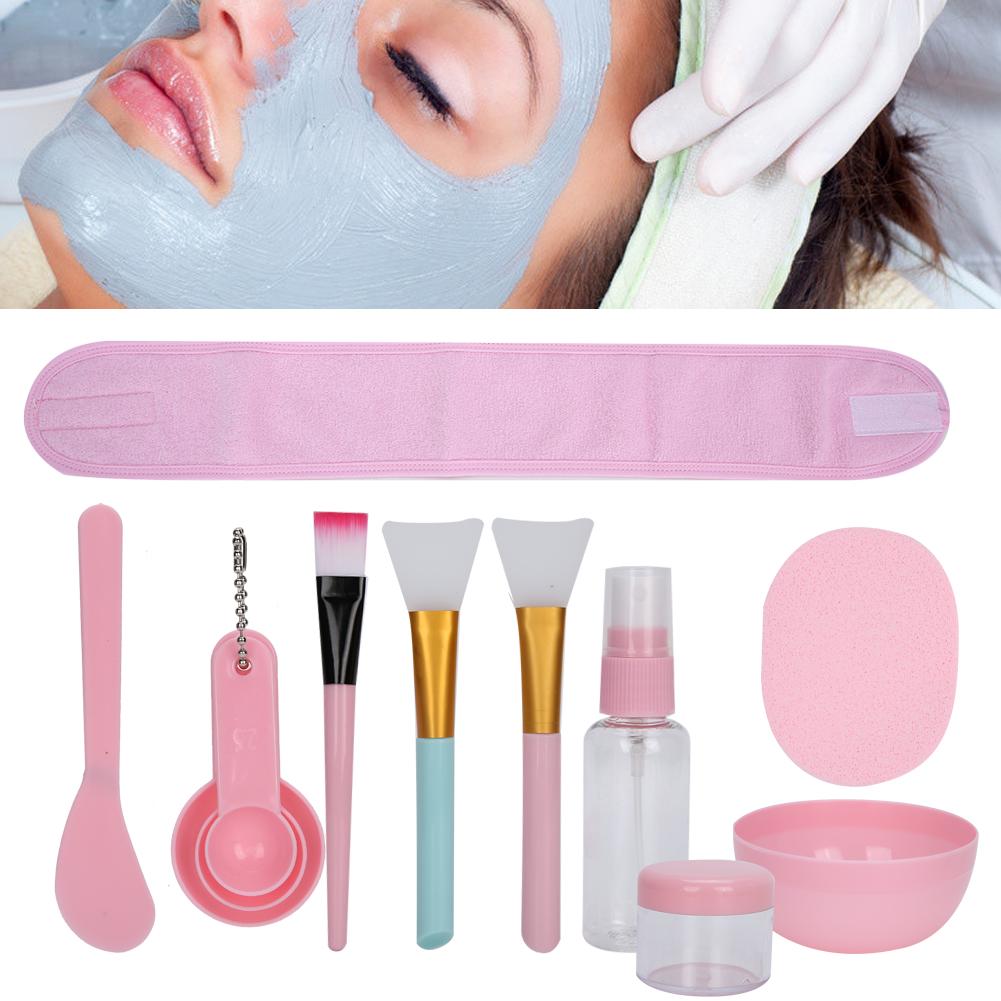 12pcs Household Facial Mask DIY Tool Kit Spoon Bowl Brush Stick Spray Bottle Makeup Tool