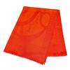 Excellent Shawl Logo Design Mini Fringe Cashmere Silk Stole Red Series Used