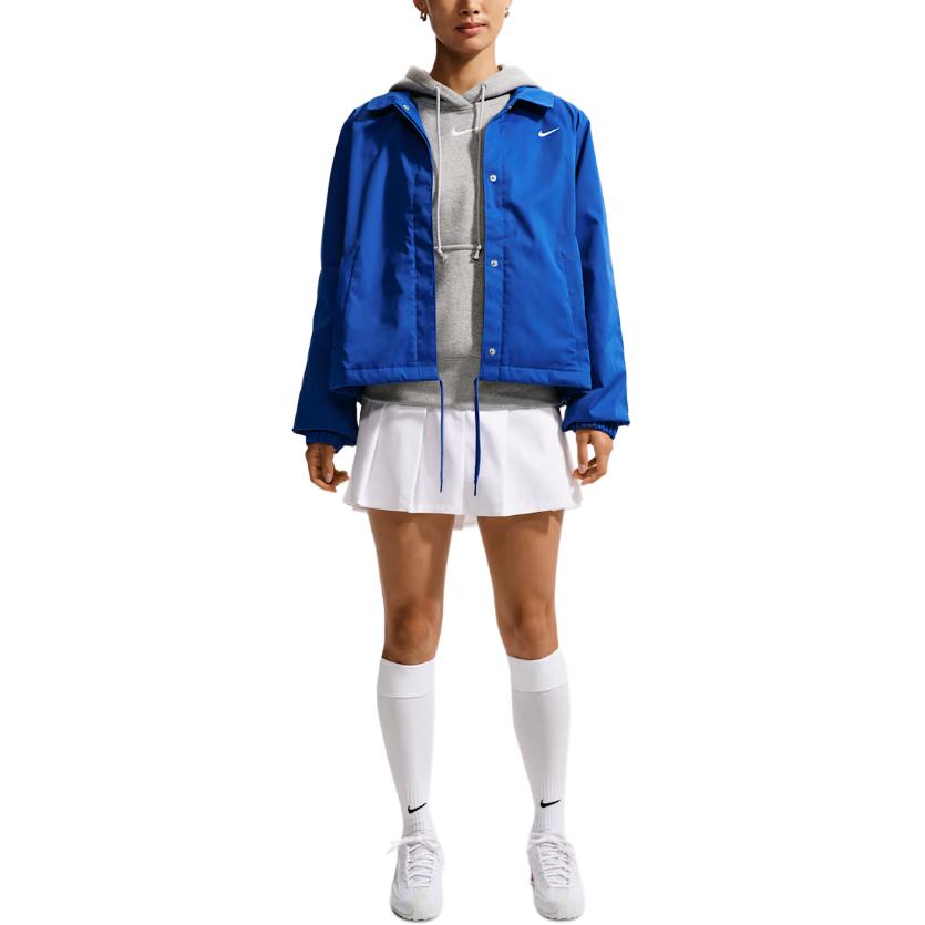 Nike Sportswear Jackets Women's Vintage Royal Blue Lapel Moderate Other IU1975-417